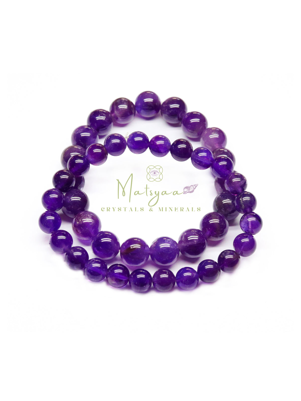Natural Brazilian Amethyst Bracelet – Clarity • Calm • Inner Balance