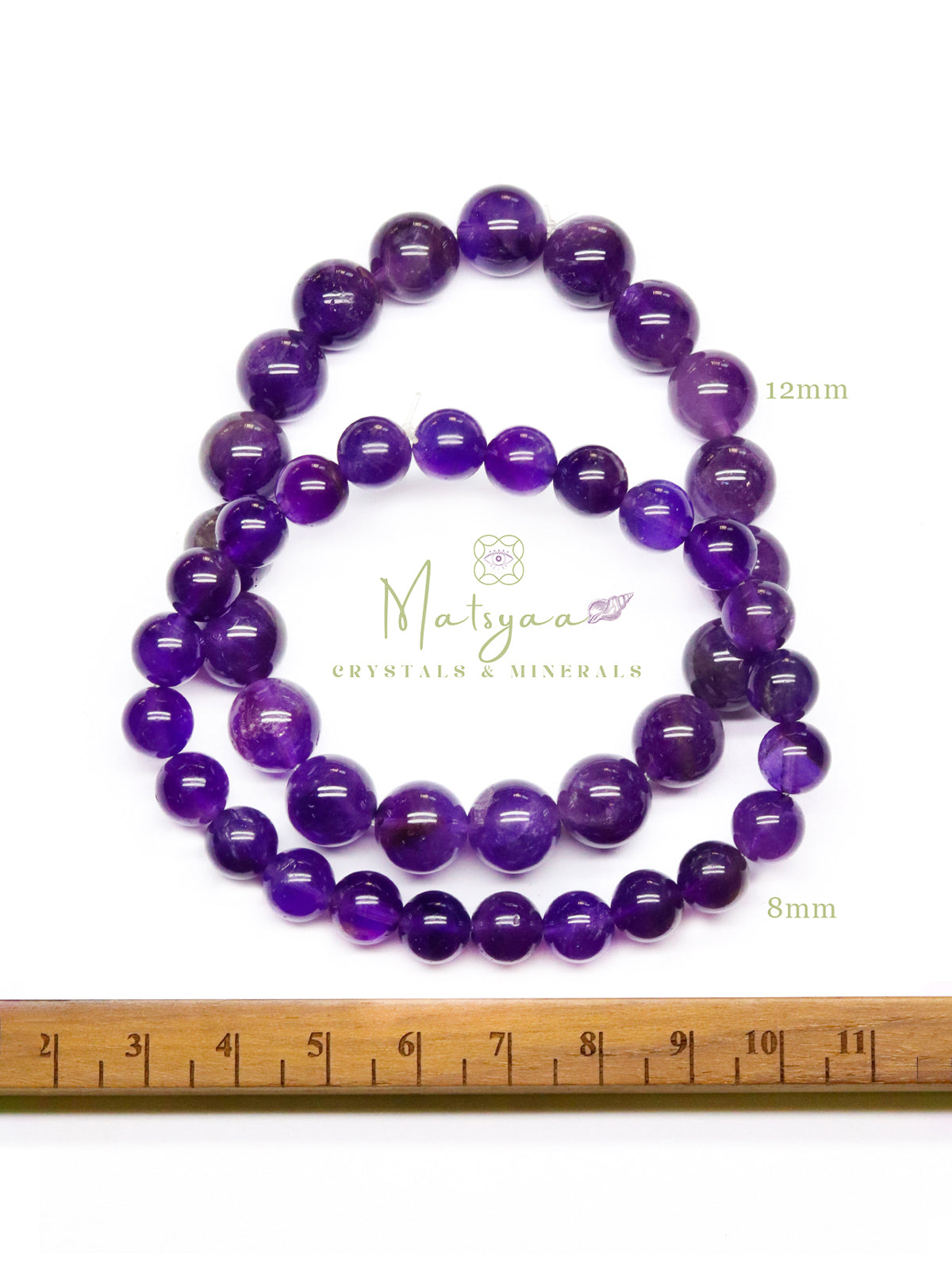 Natural Brazilian Amethyst Bracelet – Clarity • Calm • Inner Balance