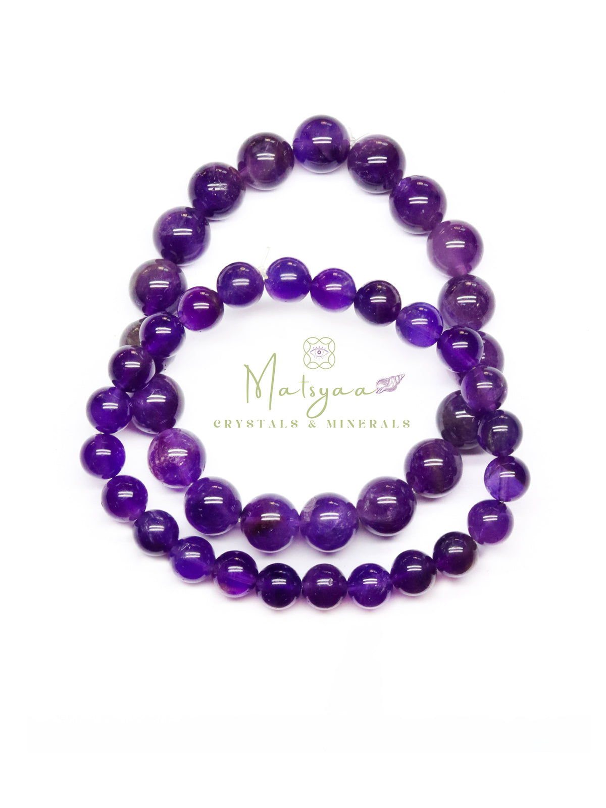 Natural Brazilian Amethyst Bracelet – Clarity • Calm • Inner Balance