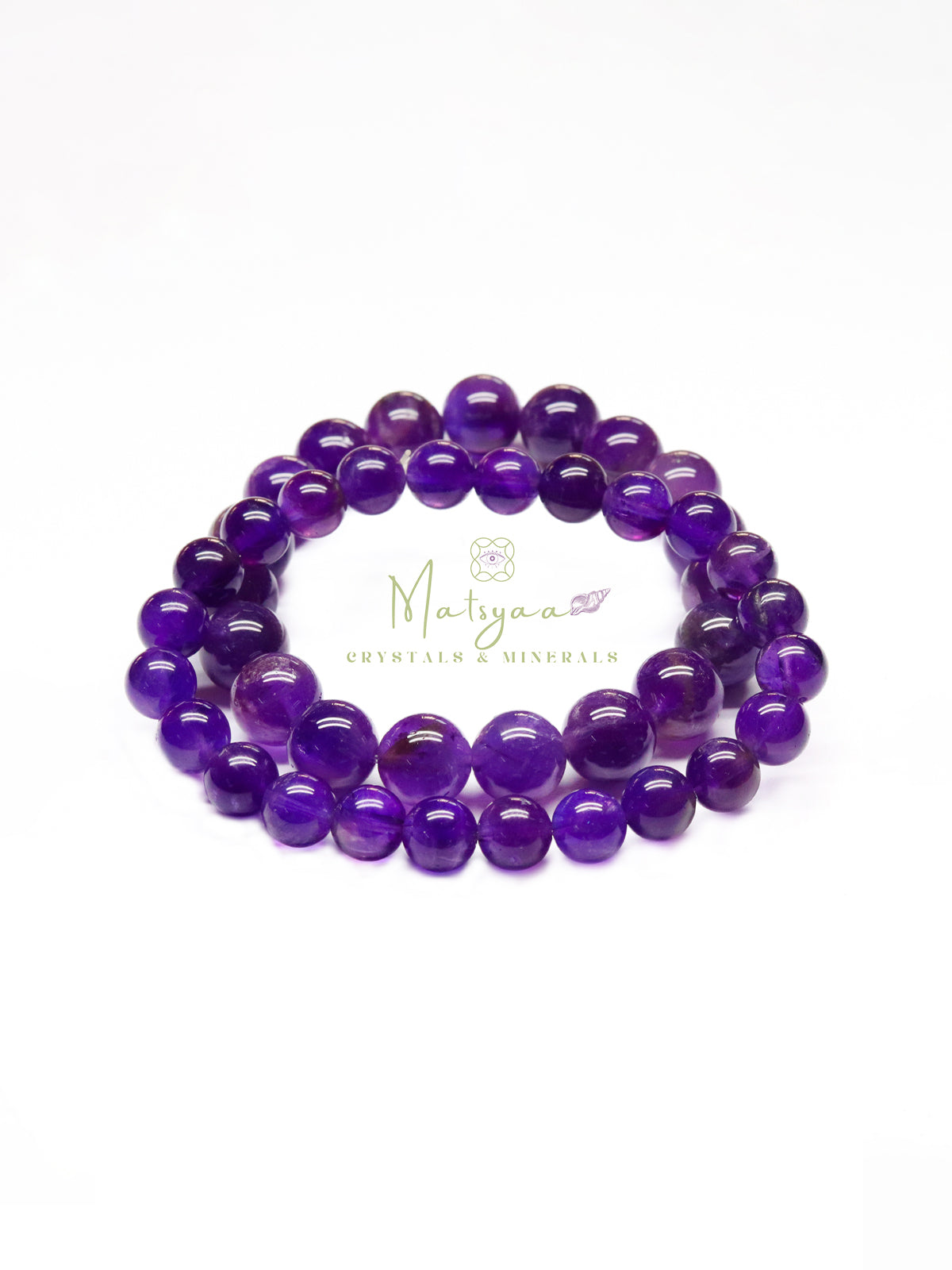 Natural Brazilian Amethyst Bracelet – Clarity • Calm • Inner Balance