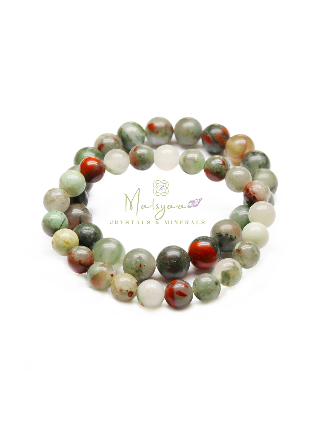 Natural African Bloodstone Bracelet – Grounding • Strength • Vitality