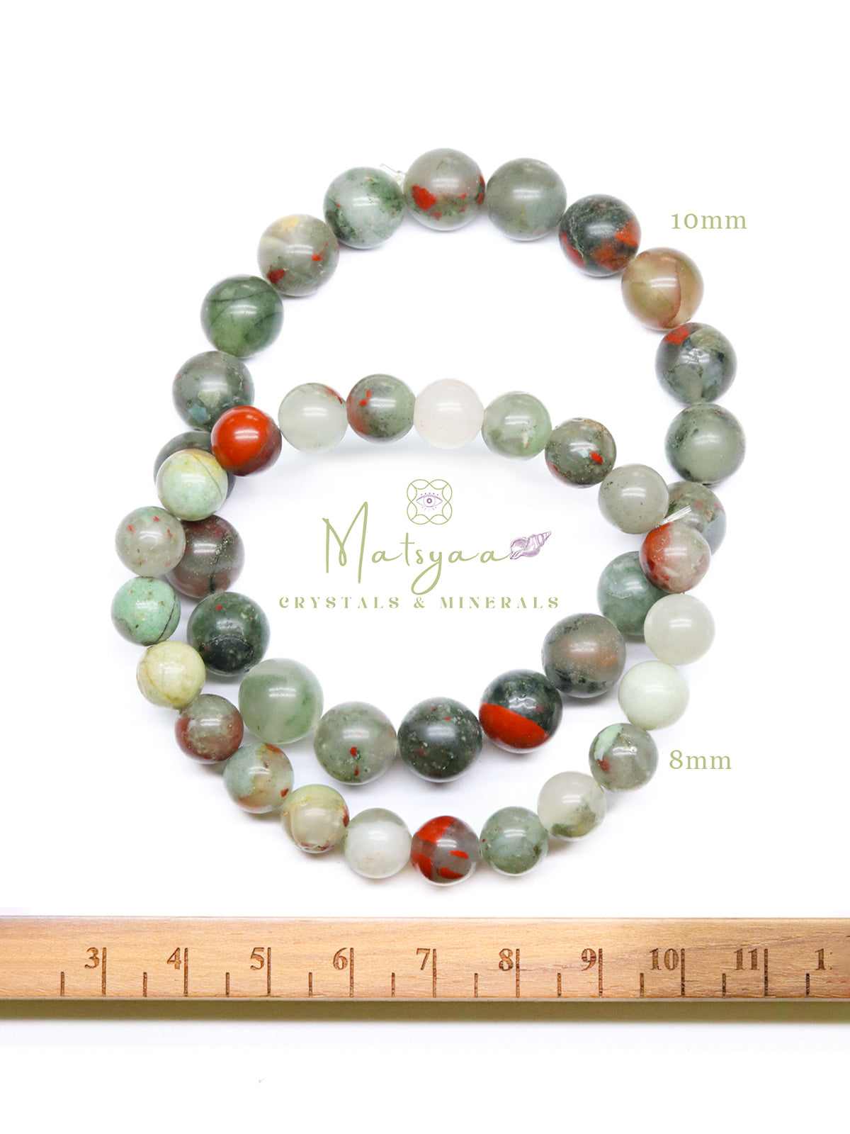 Natural African Bloodstone Bracelet – Grounding • Strength • Vitality